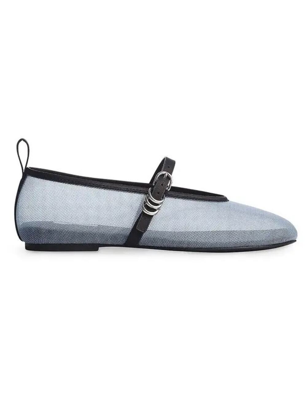 Rag & Bone Spire Blue Grey Mesh Mary Jane Ballet Flats Shoes 36.5 EU 6.5 US NWOT